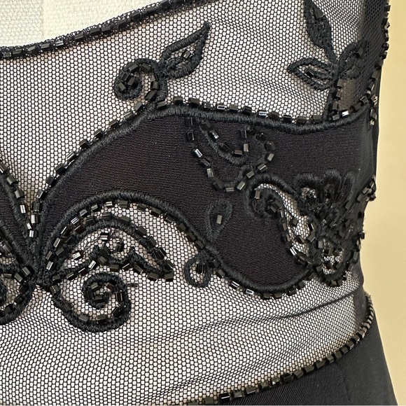 Y2K 90’s Long Black Formal Dress Cache Women 4 Vtg NWT Classic Cocktail Prom LBD - Picture 10 of 16